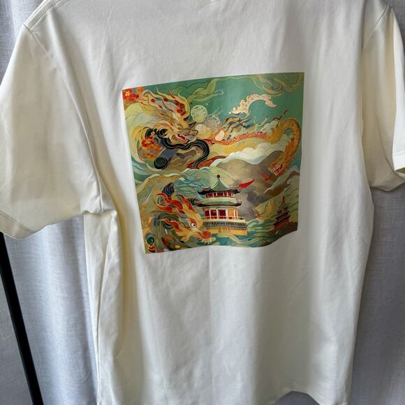 Noice China x Wharton University of PA Collab Tee | Dragon Art Back Graphic - M - Picture 14 of 16